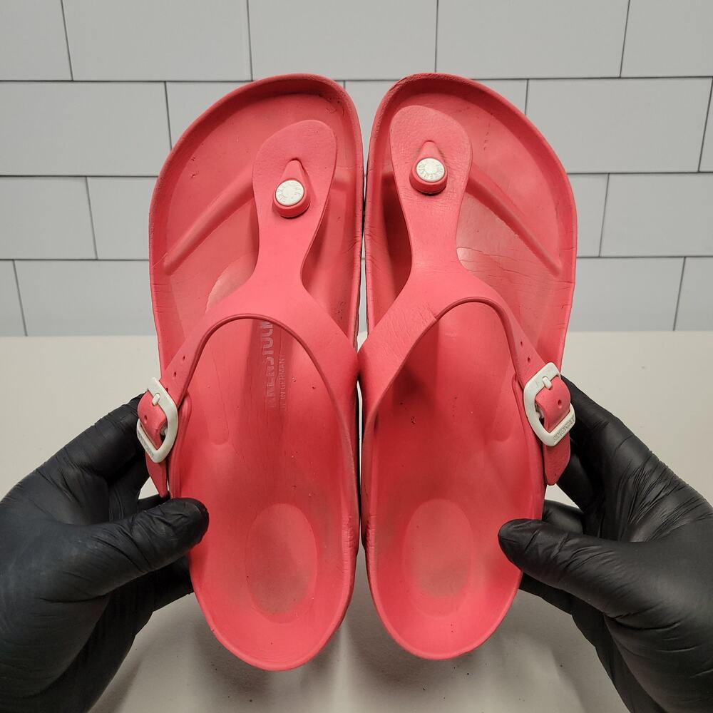Birkenstock Gizeh EVA Coral Pink Sandals Women EU 40 US 9 Waterproof Lightweight